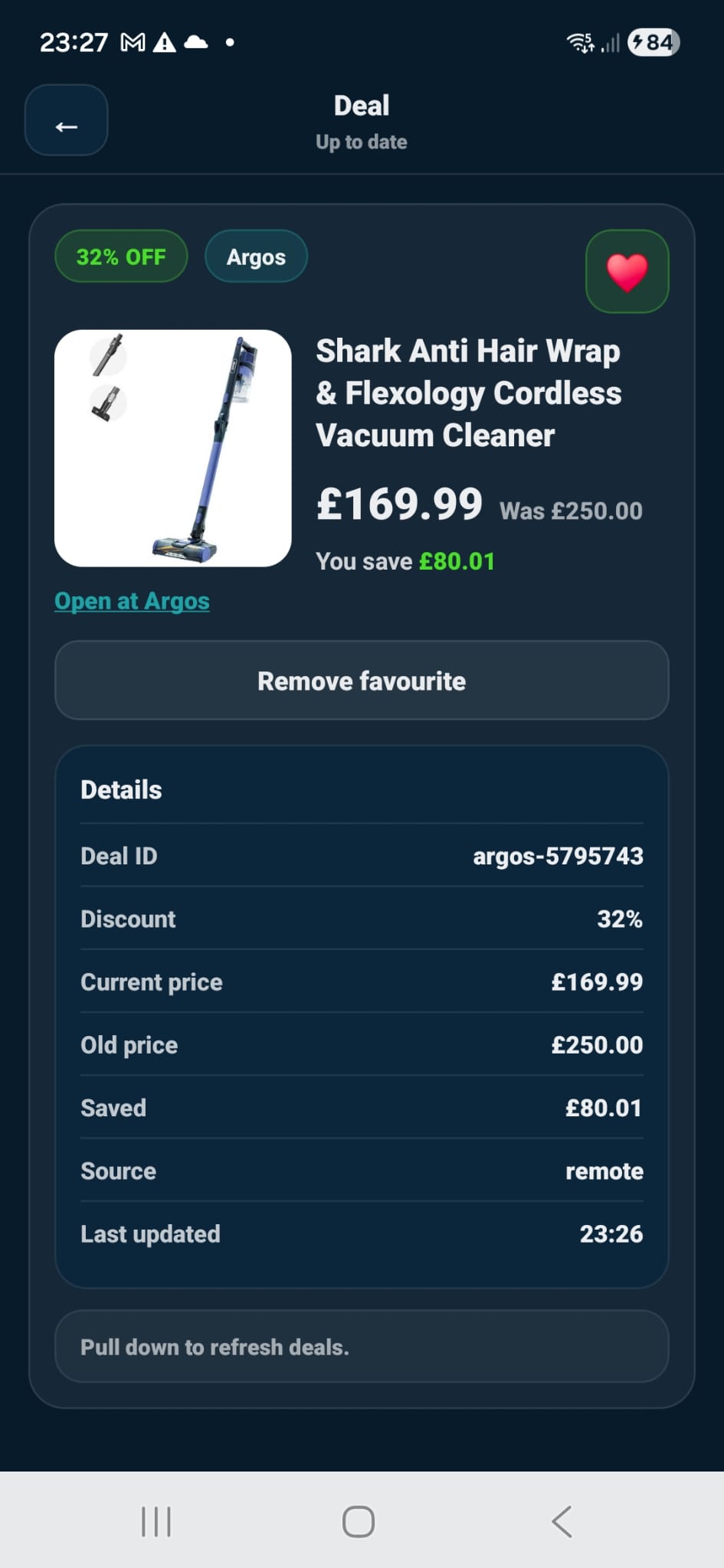 Clearza product detail screen